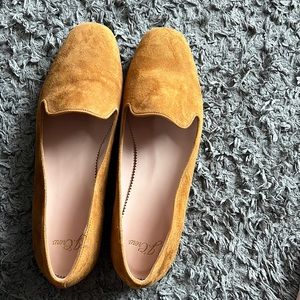 J Crew sliders - never worn. Narrow shoe